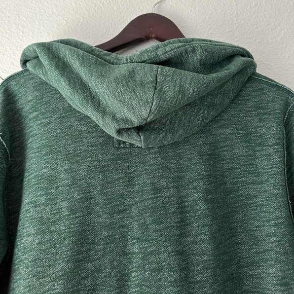 Y2K Hollister Lime Green Slime Zip-Up Hoodie Size XL Surf Abercrombie and Fitch - Picture 7 of 7